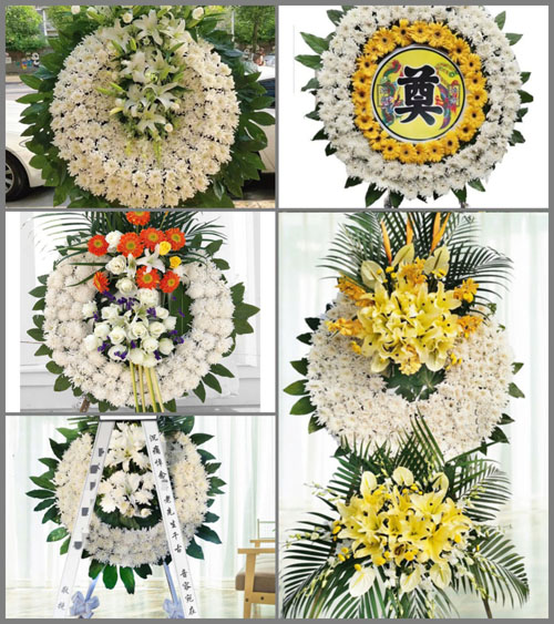 广东肇庆市封开县长岗镇榄迳村花圈速递
